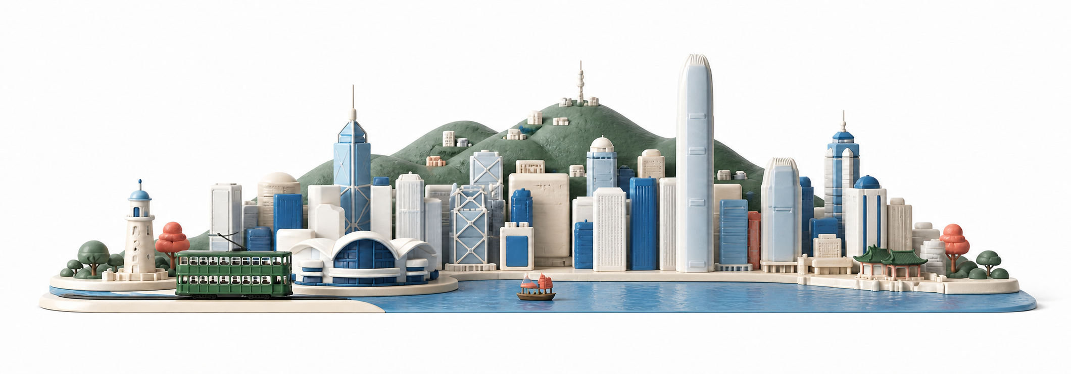 香港城市微缩场景